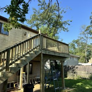 Raised deck rebuild 7