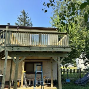 Raised deck rebuild 8