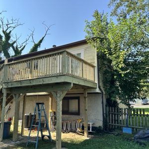 Raised deck rebuild 9